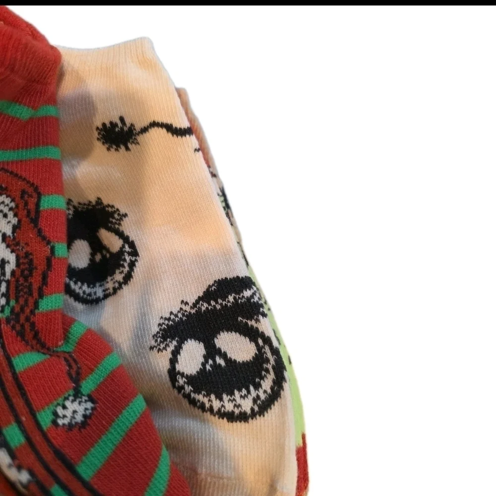 Disney 'Nightmare Befoee Xmas' Themed Socks 4-10 Set Of 5 Socks